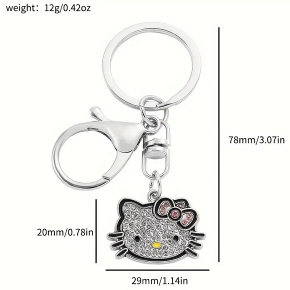 Bedazzled hello kitty keychain - Picture 2 of 7